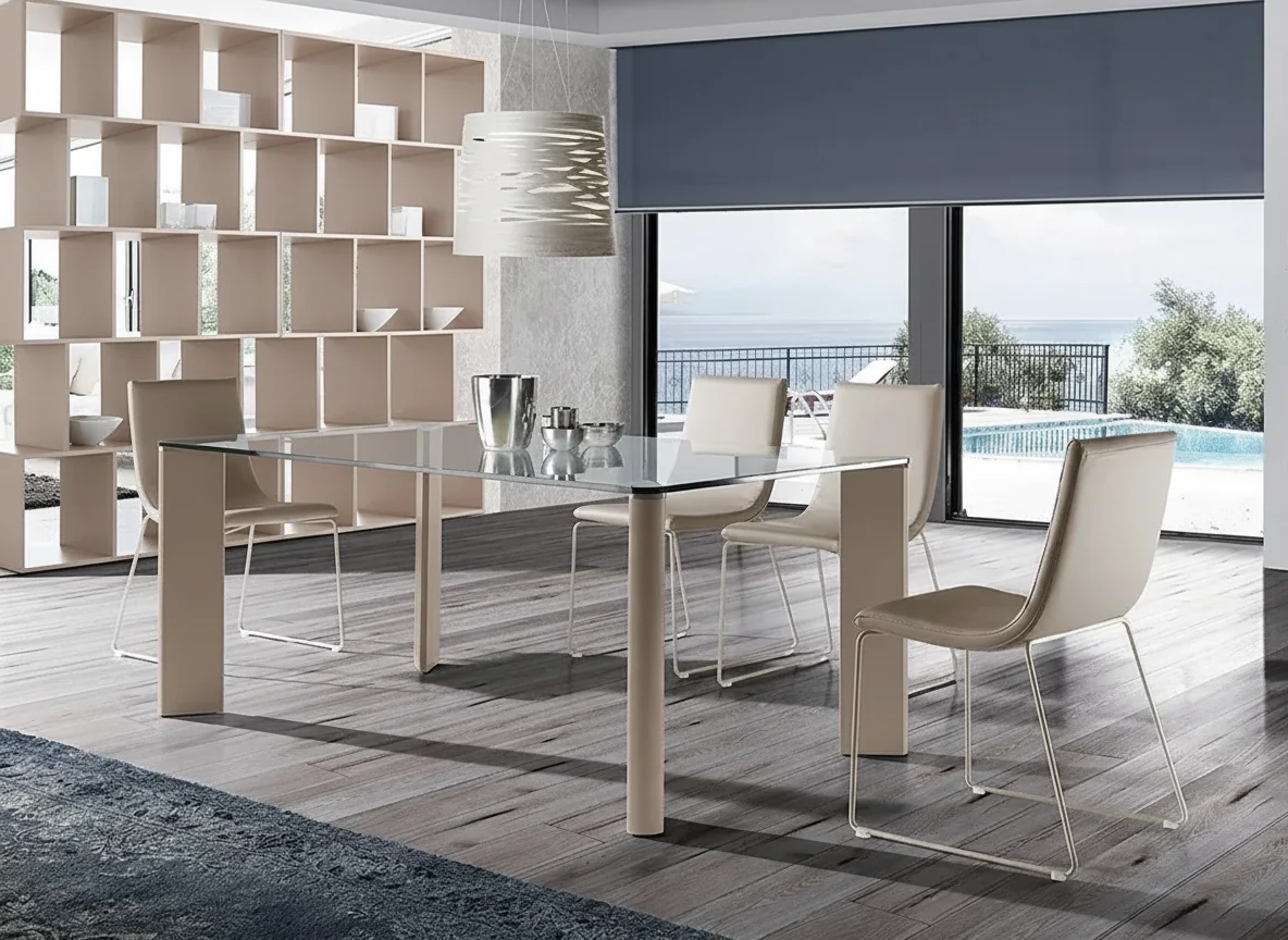 Mesa Fija Duna Cristal 10 mm.