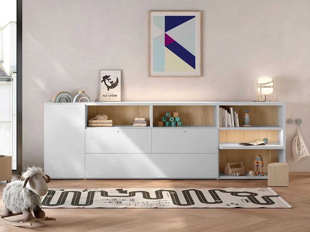 Estantería con escritorio infantil Atrio 21