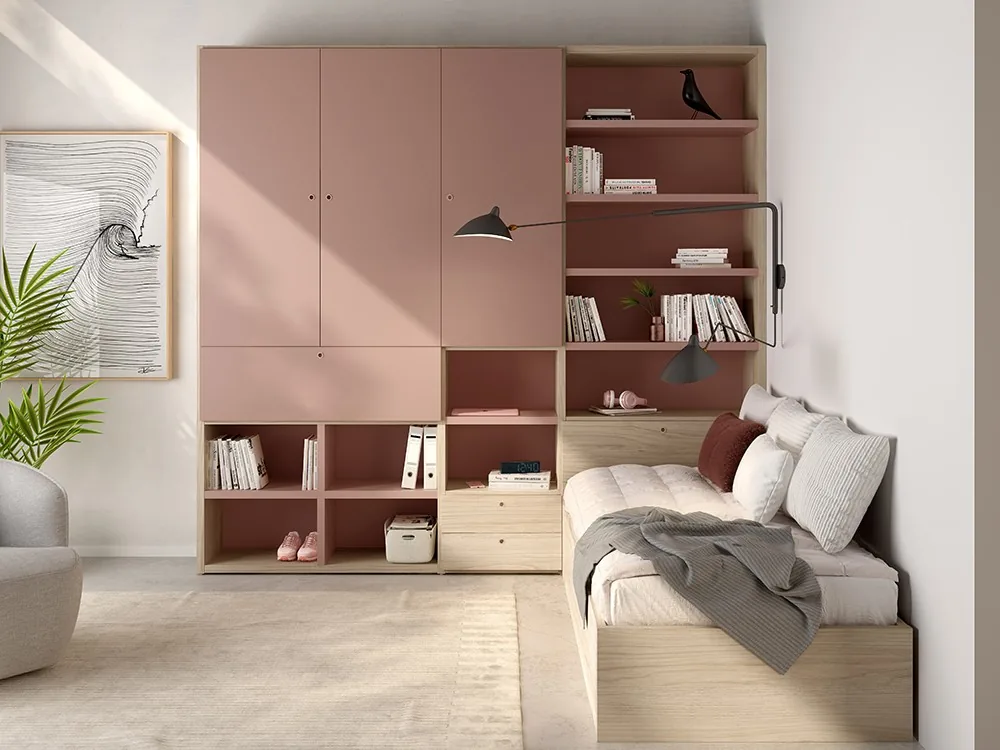Dormitorio juvenil con escritorio abatible Atrio 22