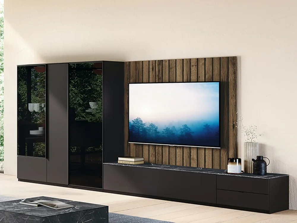 Composición para salón con vitrina Nova 15