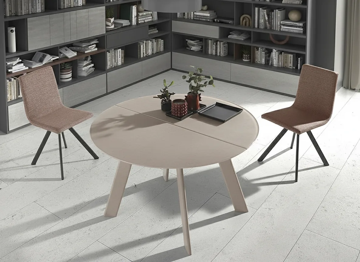 Mesa redonda u ovalada Siena