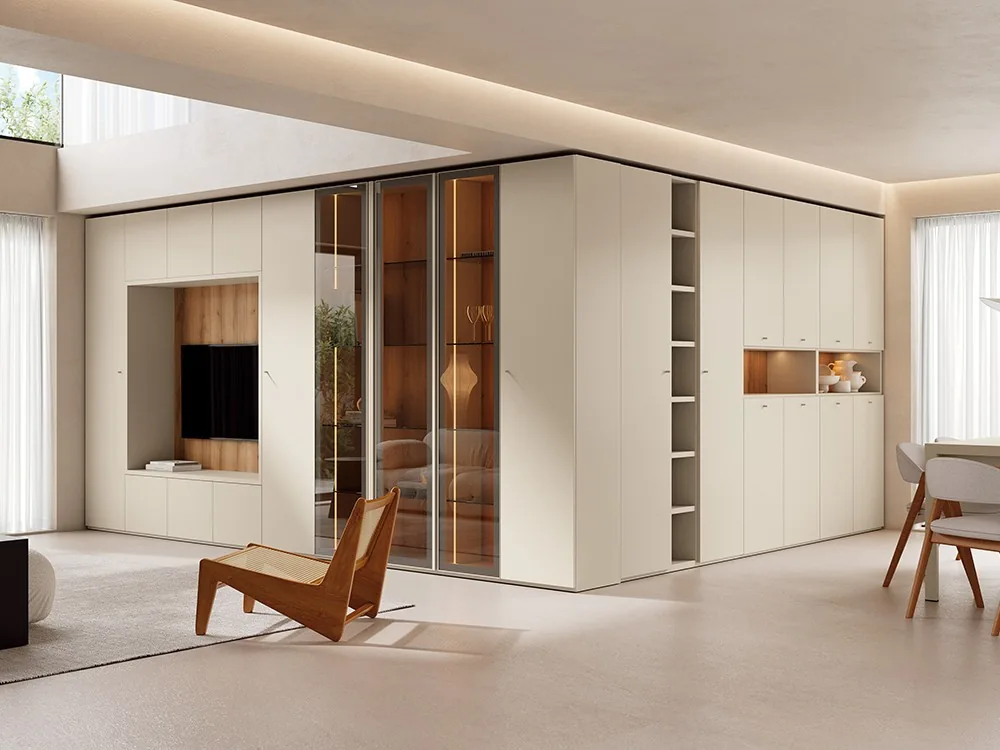 [14119] Librería para salón 04