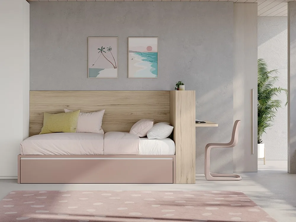 Cama con escritorio Juno 16