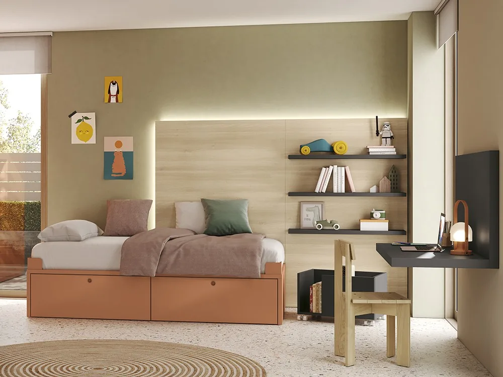 Cama nido con cajones Juno 18