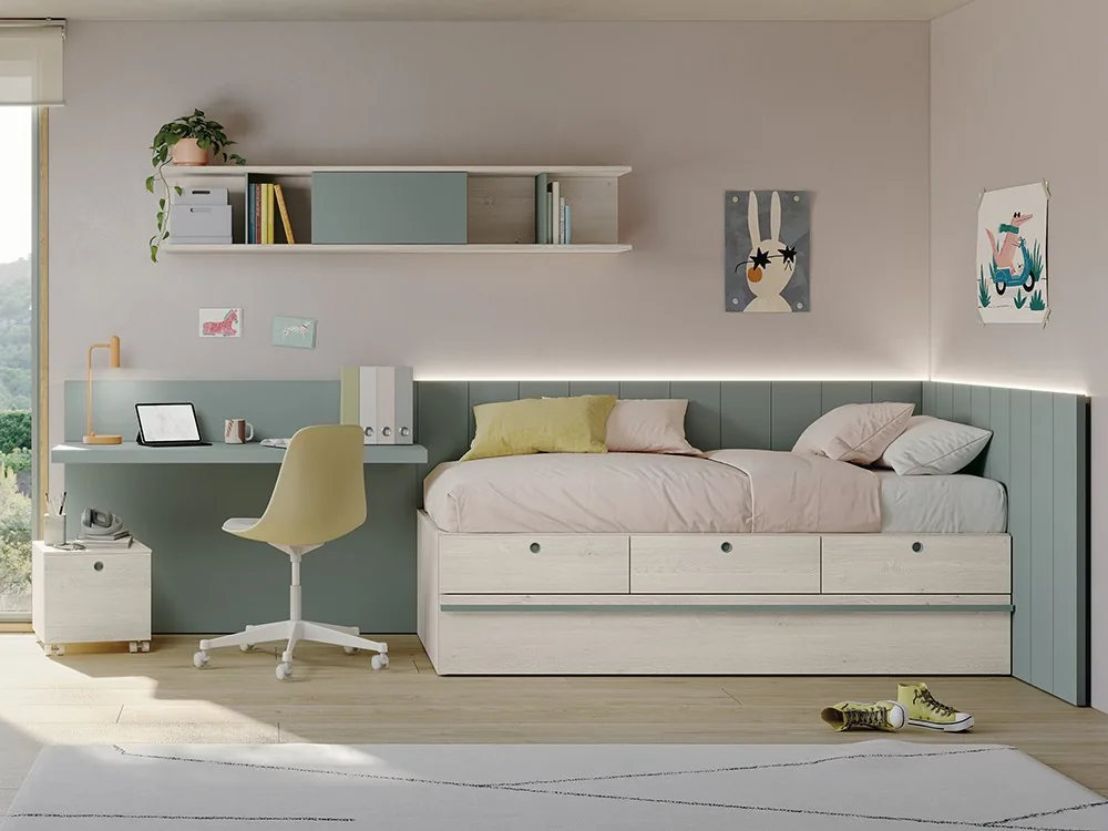 Cama compacta con arrastre Juno 24