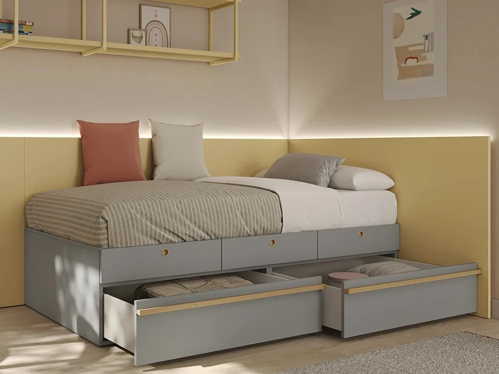 Cama compacta con cajones Juno 28