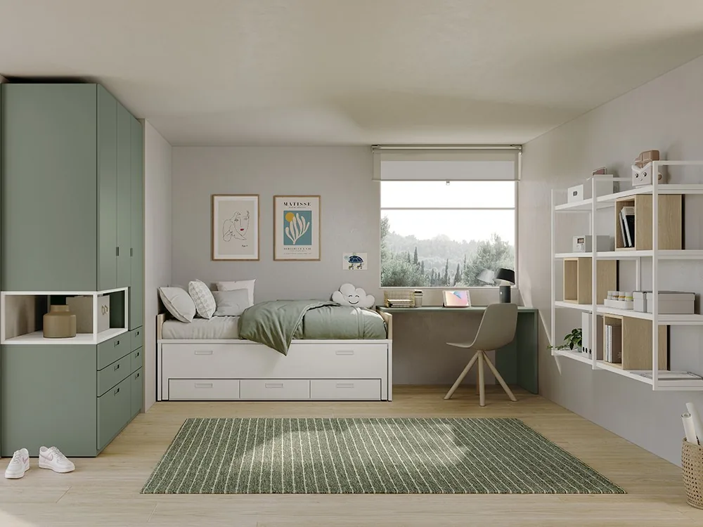 Cama compacta con arrastre Juno 29