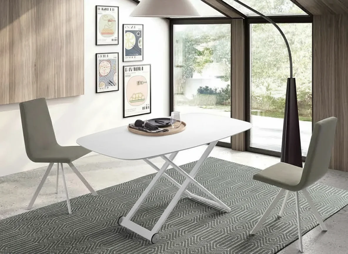 Mesa de centro elevable eléctrica Mira Porcelánico