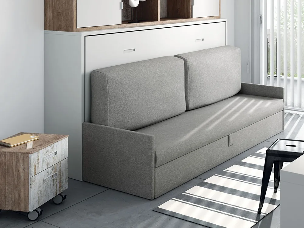 [1554] Cama abatible horizontal 90cm con sofá