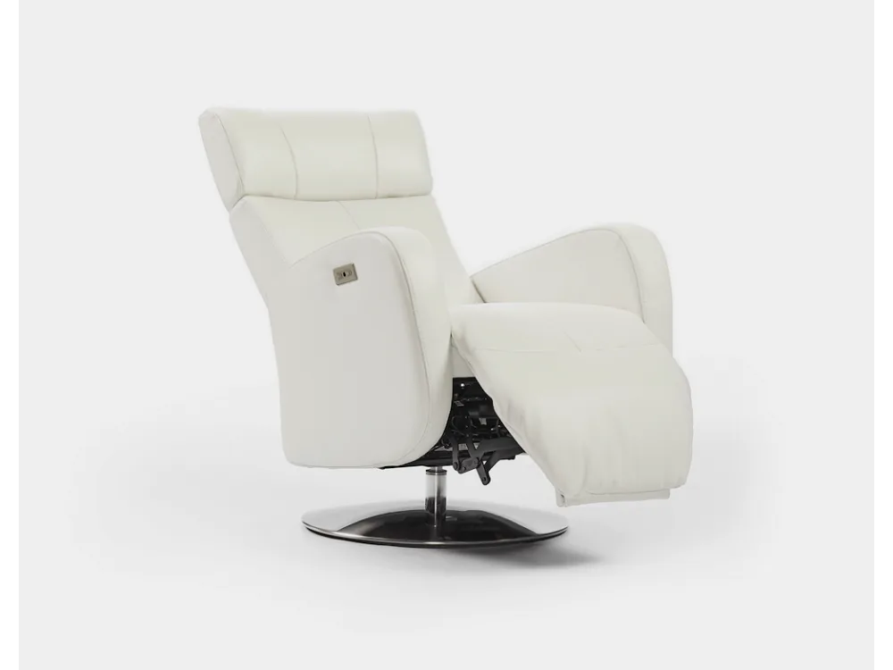 [8303] Butaca giratoria reclinable Amalfi Piel