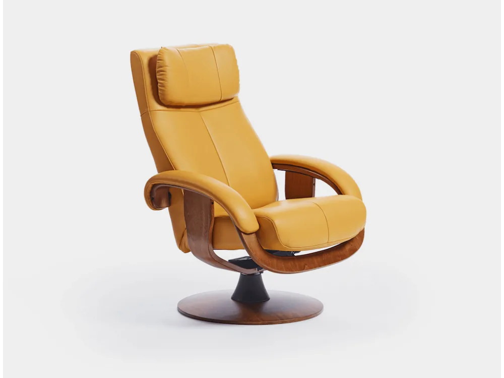 [8307] Butaca reclinable y giratoria Mila Piel