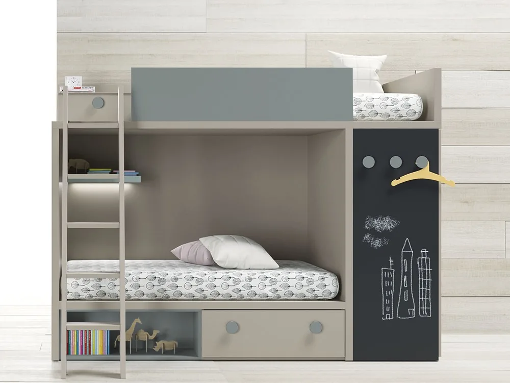 [8895] Litera Cubi con armario lateral Nido-6