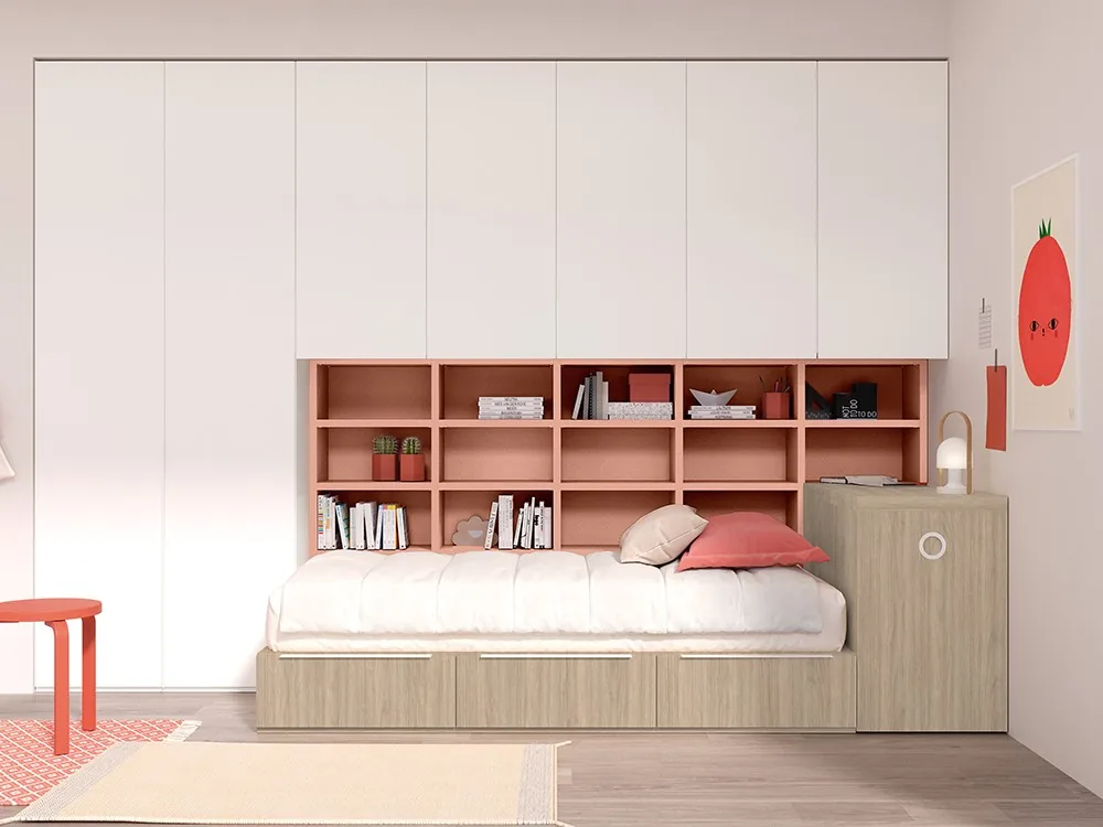 [8936] Cama compacta con cajones Vesta Concept