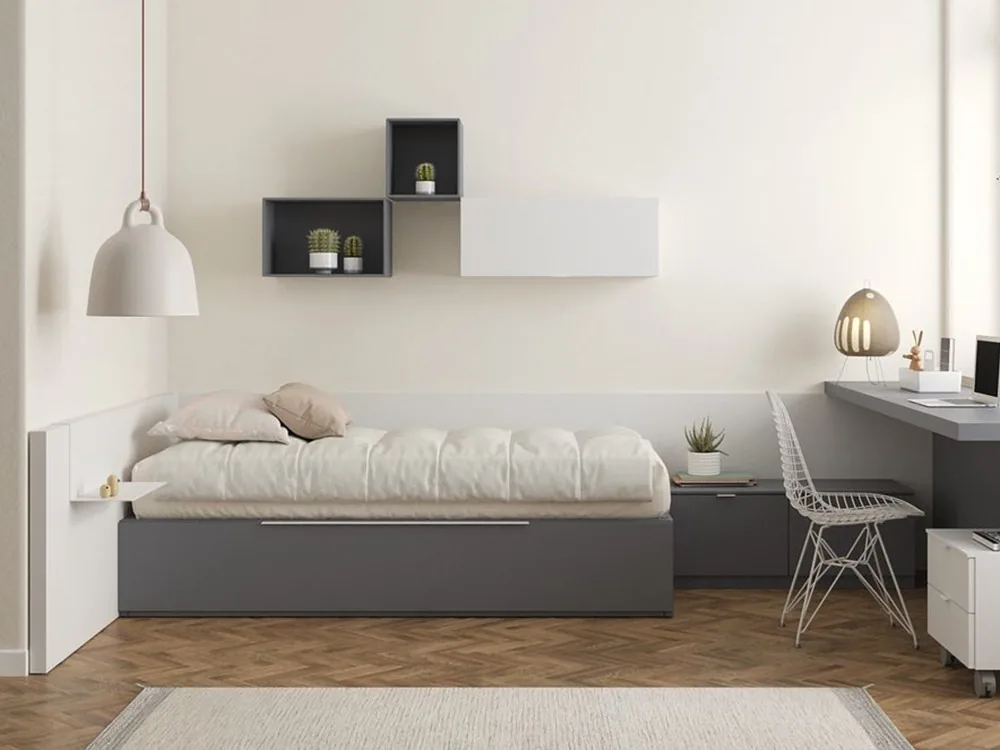 Cama nido con arrastre Nido Pro 02 (Antracita)