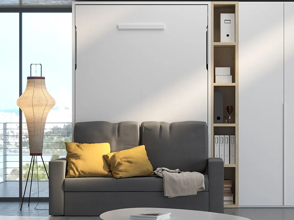 Cama abatible vertical 150cm con sofá Nido Pro 10