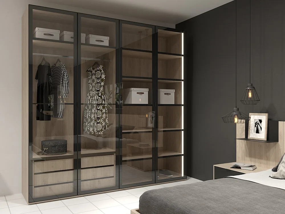 [8956] Armario vitrina con puertas batientes Vesta Concept